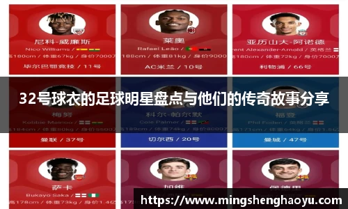 32号球衣的足球明星盘点与他们的传奇故事分享